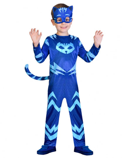 Déguisement Yoyo Pyjamasques pour enfant bleu avec masque et queue