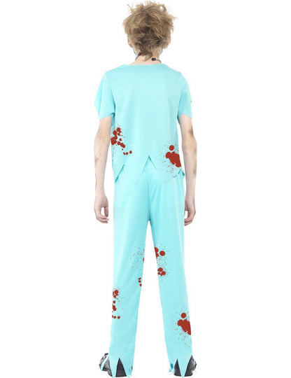 Vue de dos du déguisement docteur zombie pour enfant
