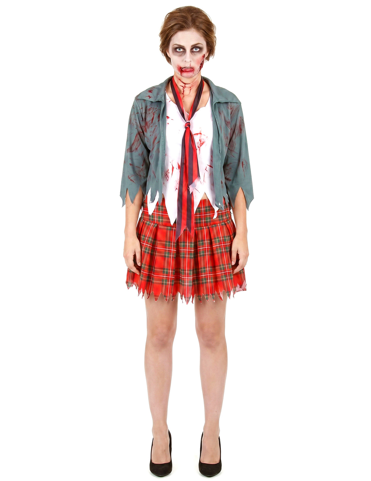 Schulmädchen Halloween Zombiekostüm