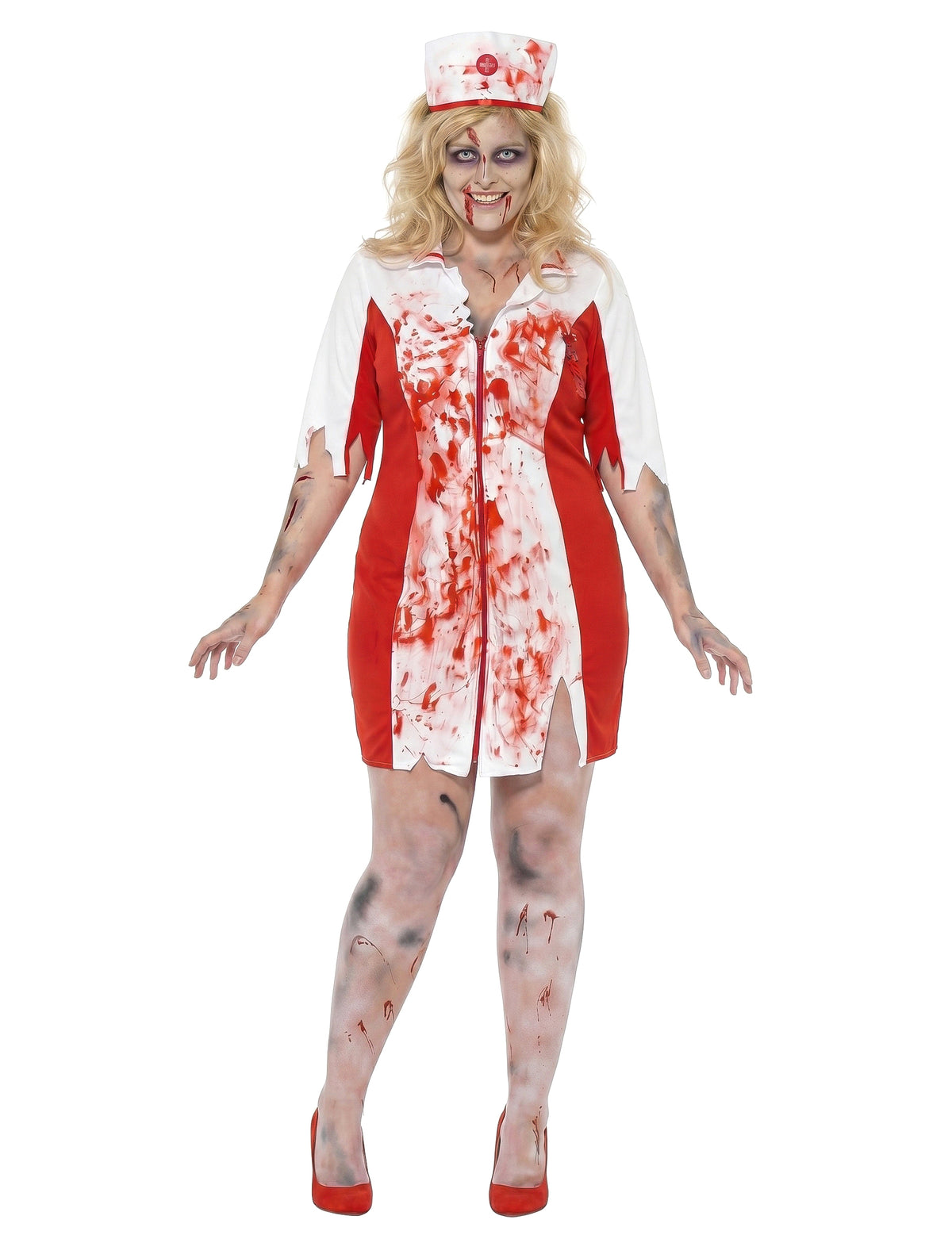 Zombie-Krankenschwester Kostüm Plus Size für Damen