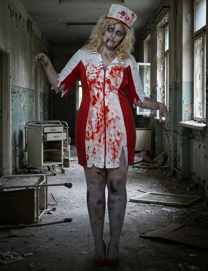 Zombie-Krankenschwester Kostüm Plus Size für Damen