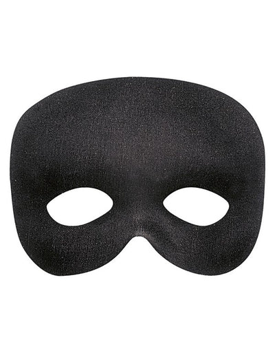 Demi-masque noir pour adulte noir
