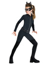 Déguisement Catwoman™ pour fille noir avec masque et ceinture