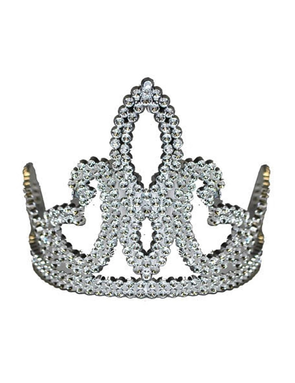 Diadème princesse pour fille argenté avec strass