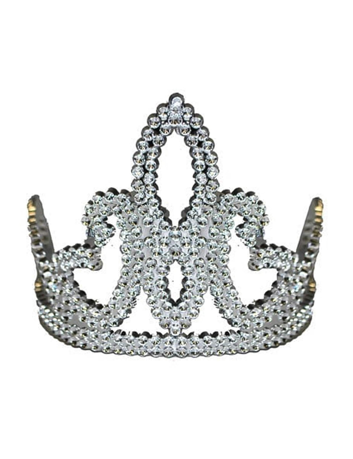 Diadème princesse pour fille argenté avec strass