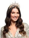 Diadem Königin Rosegold Metallic-Look Erwachsene