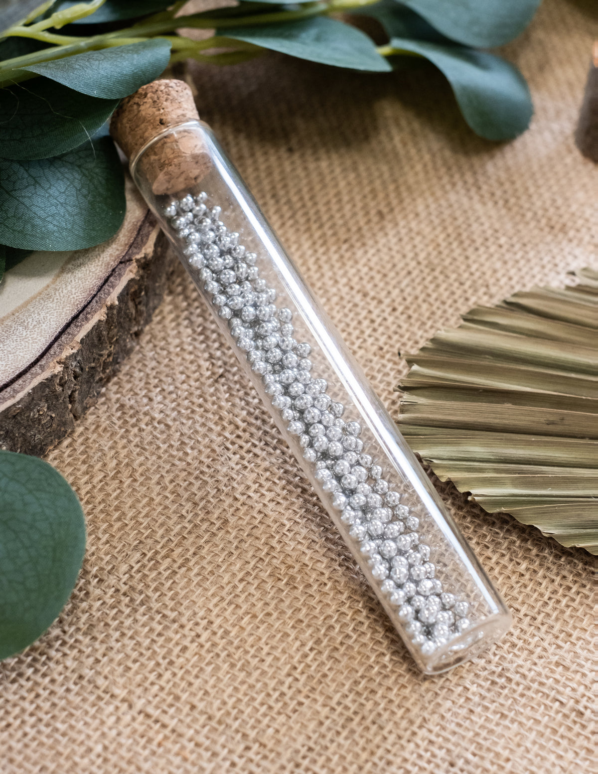 Éprouvette de présentation des dragées perles de mariage pour fête