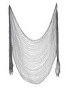 Drap d'Halloween pour décoration gris effet gaze déchirée