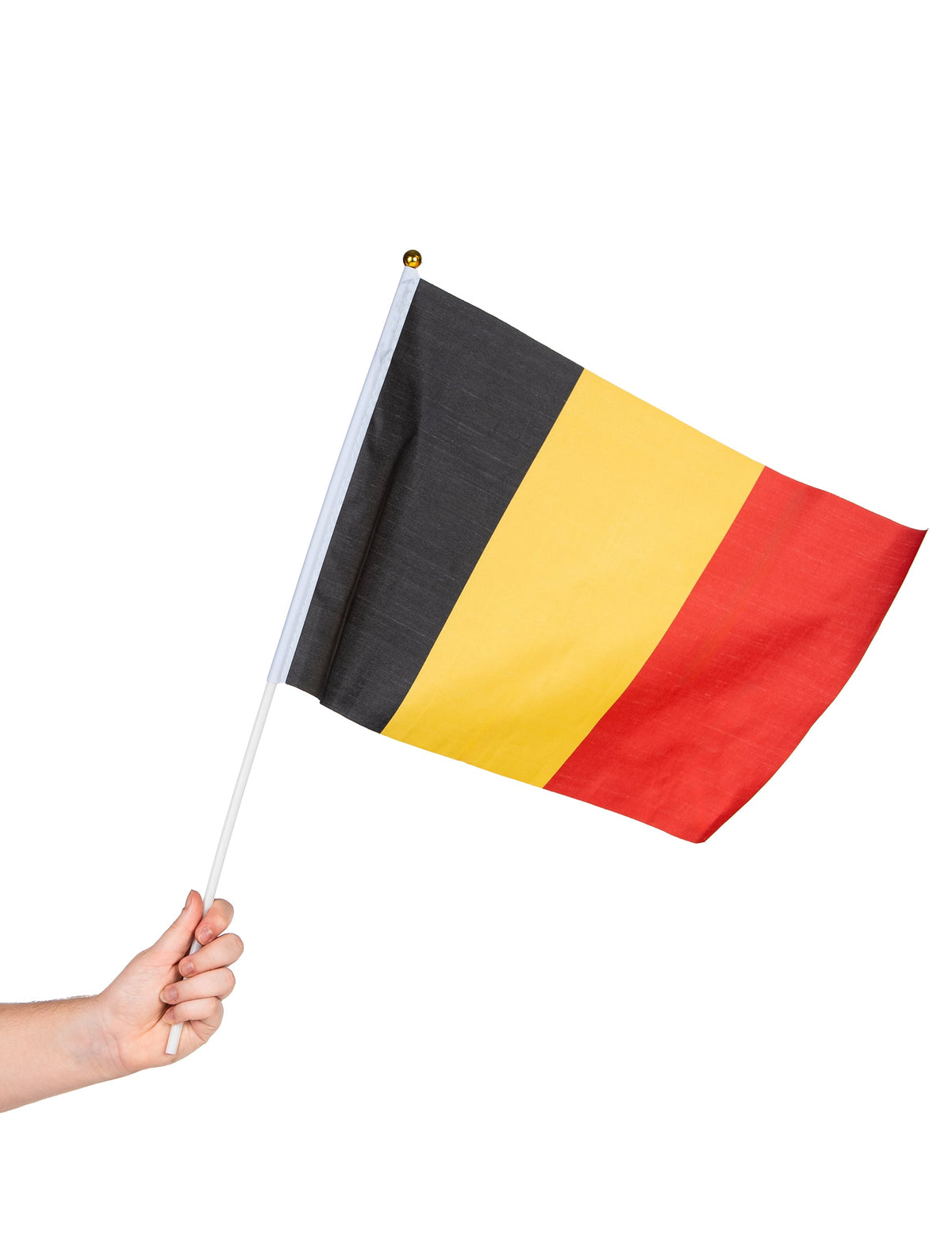 Drapeau Belgique pour supporter noir jaune rouge