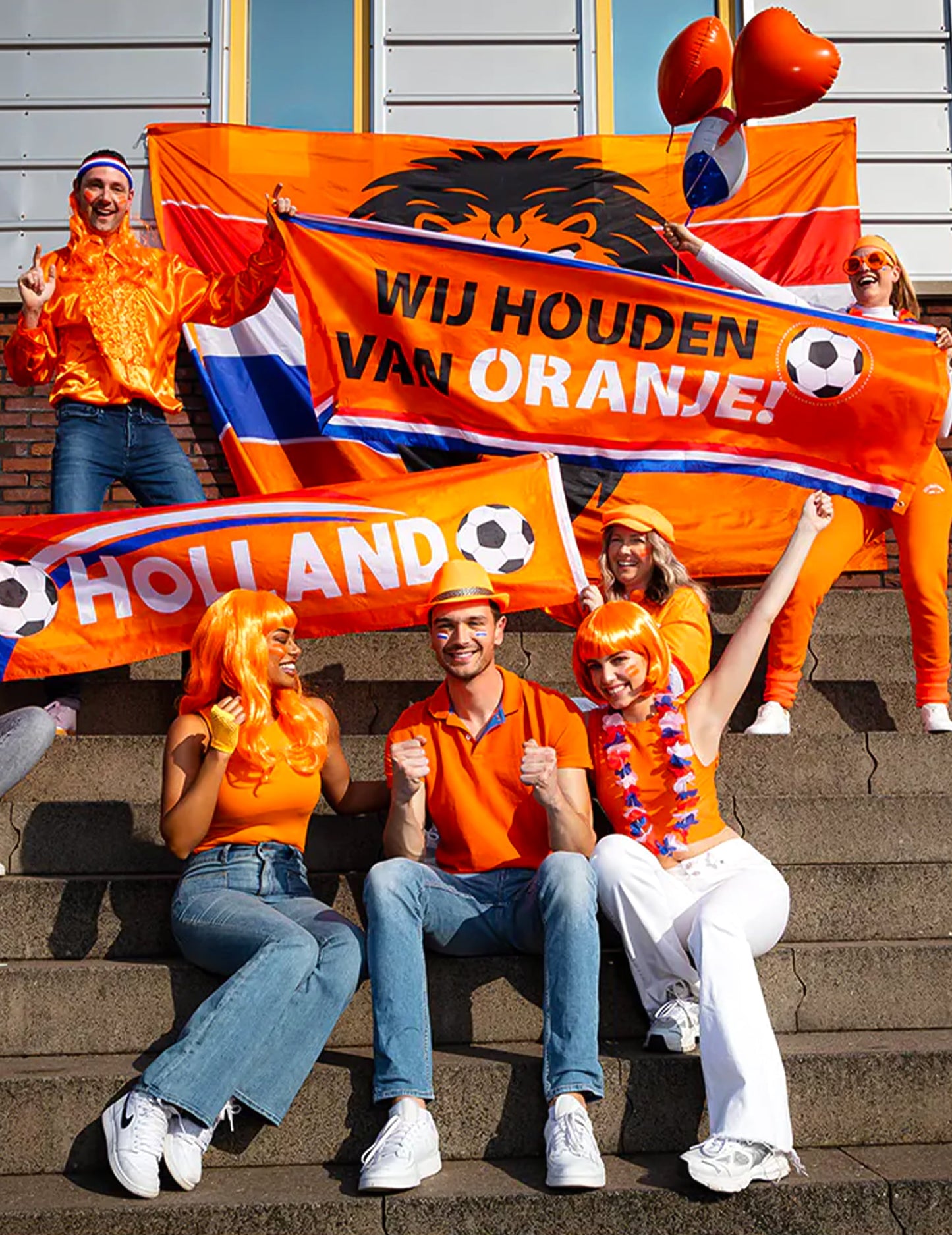 Riesiges Fan-Flagge Niederlande 200 x 300 cm