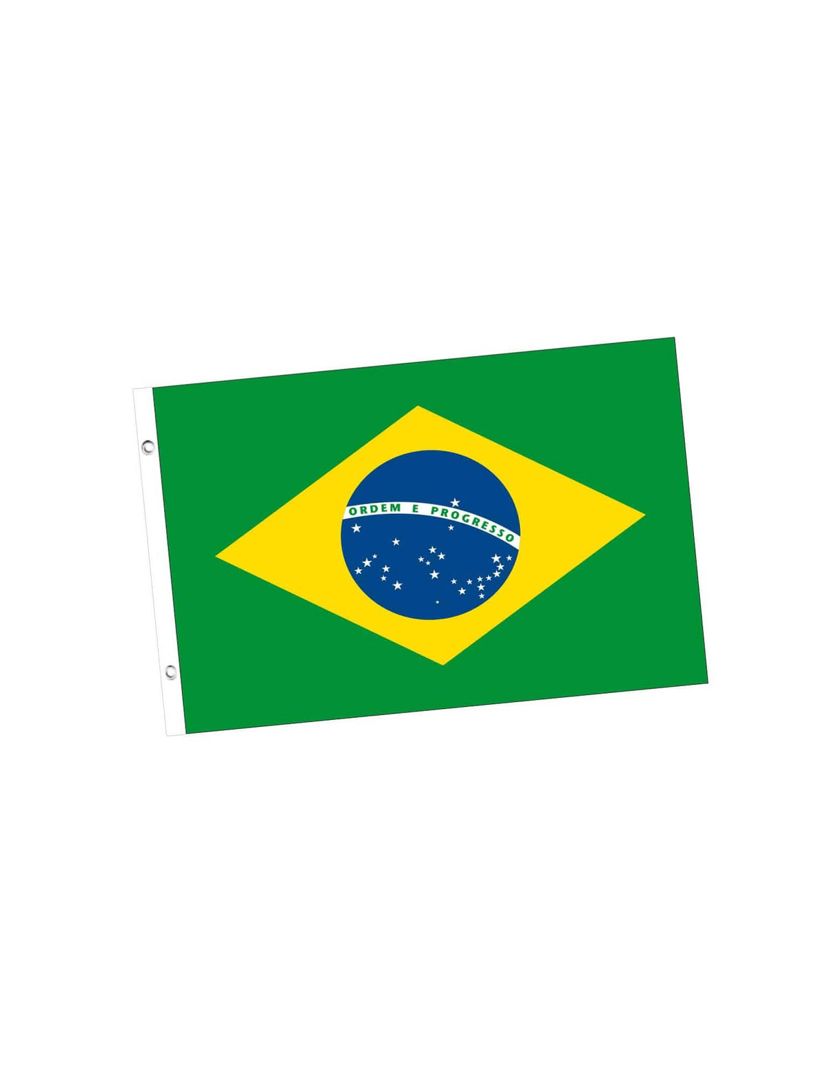 supporter-Flagge Brasilien für Party Grün Gelb und Blau mit Ösen