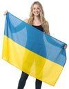 Drapeau en tissu Ukraine pour adulte bleu et jaune