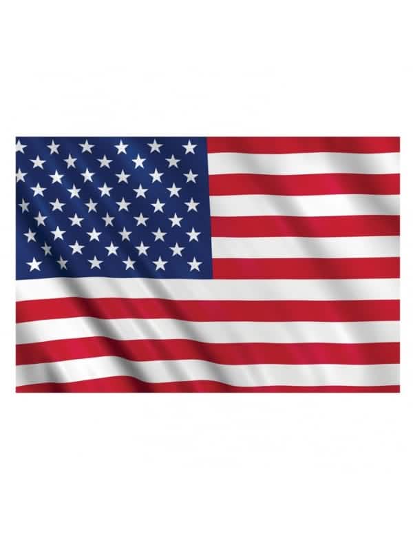 supporter USA-Flagge für Erwachsene Blau Weiß Rot mit Sternen