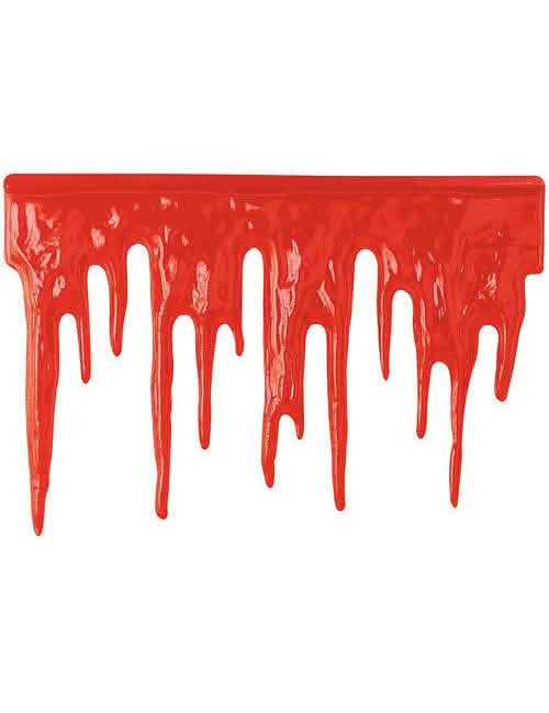 Wanddekoration Blutstropfen für Halloween Rot