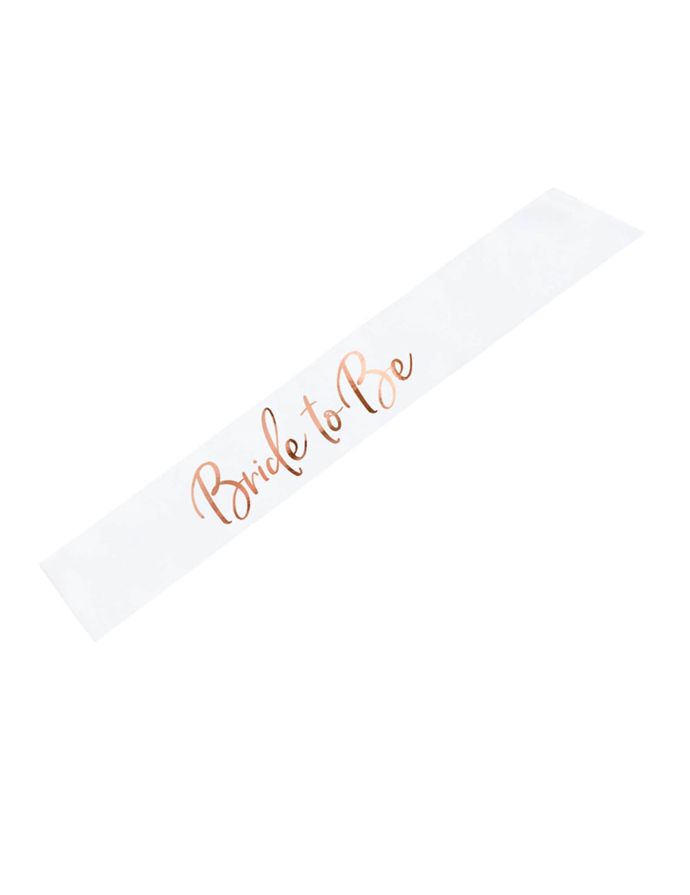 Echarpe en satin EVJF pour future mariée blanche et rose gold