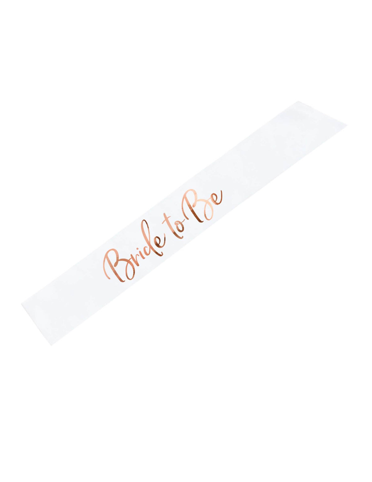 Echarpe en satin EVJF pour future mariée blanche et rose gold
