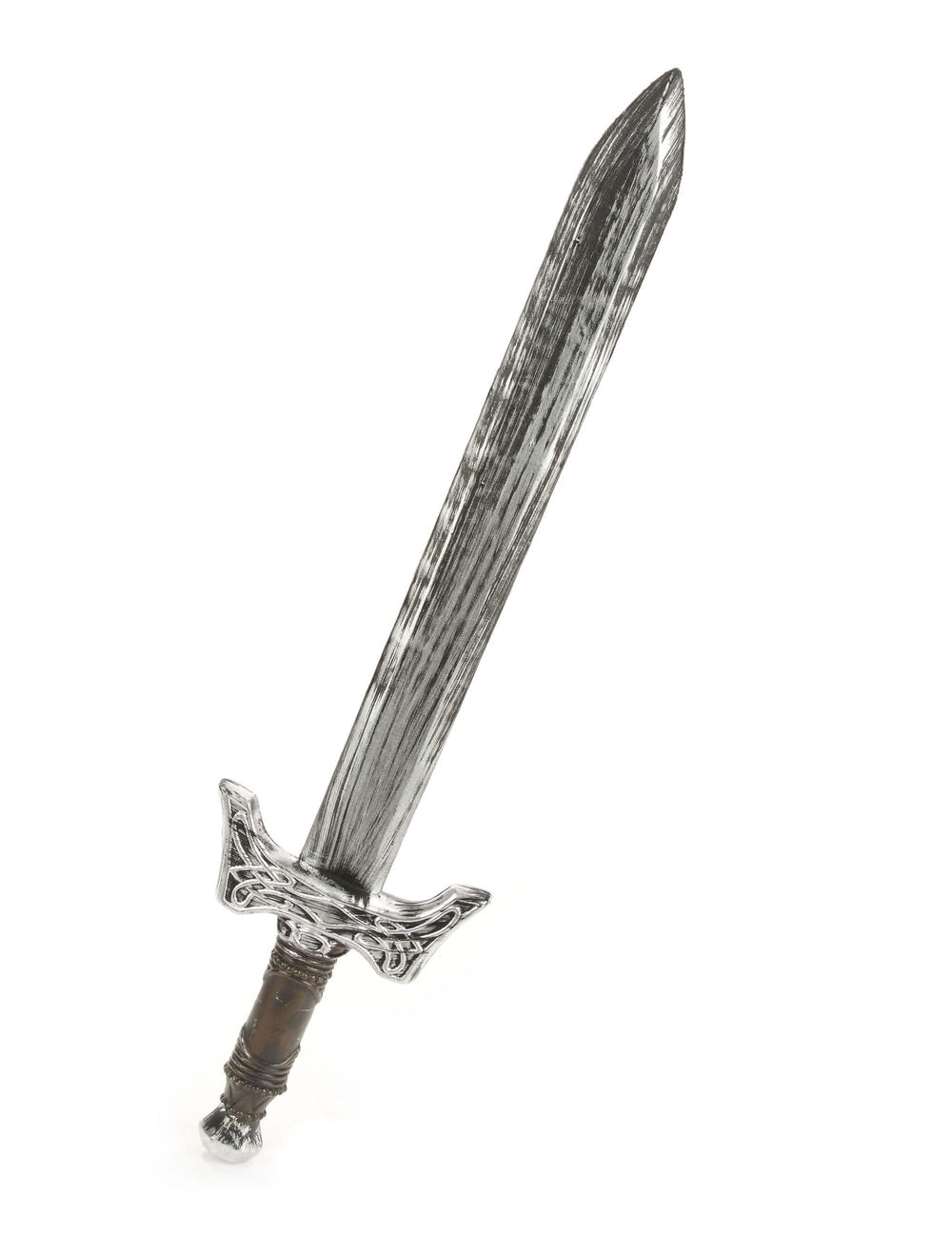 Kunststoff-Ritterschwert in Silber und Braun