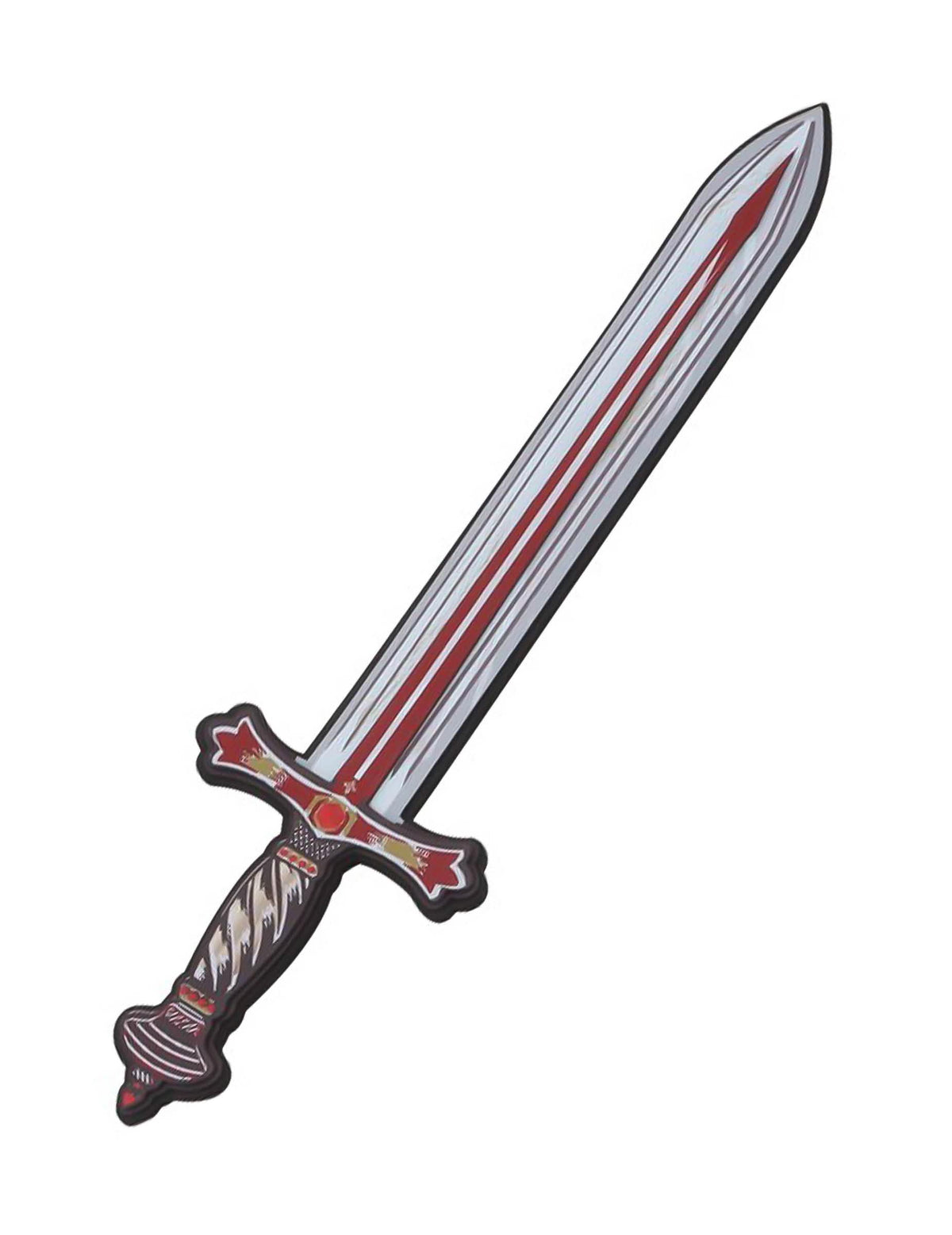 Rotes Ritter-Löwenschwert aus Schaumstoff - 45 cm