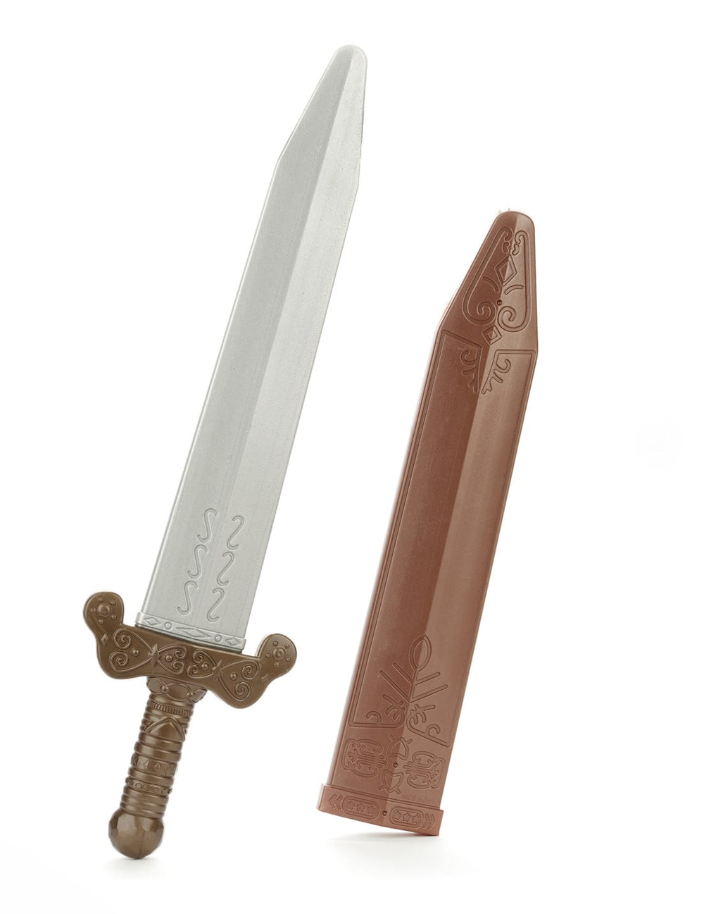 Epée de gladiateur pour enfant grise et marron avec son fourreau