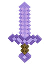 Epée Minecraft pierre enchantée pour enfant violette