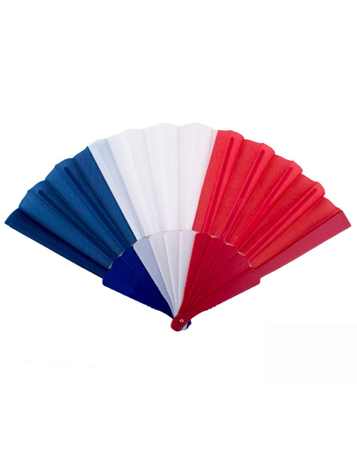 Eventail supporter France pour adulte bleu blanc rouge
