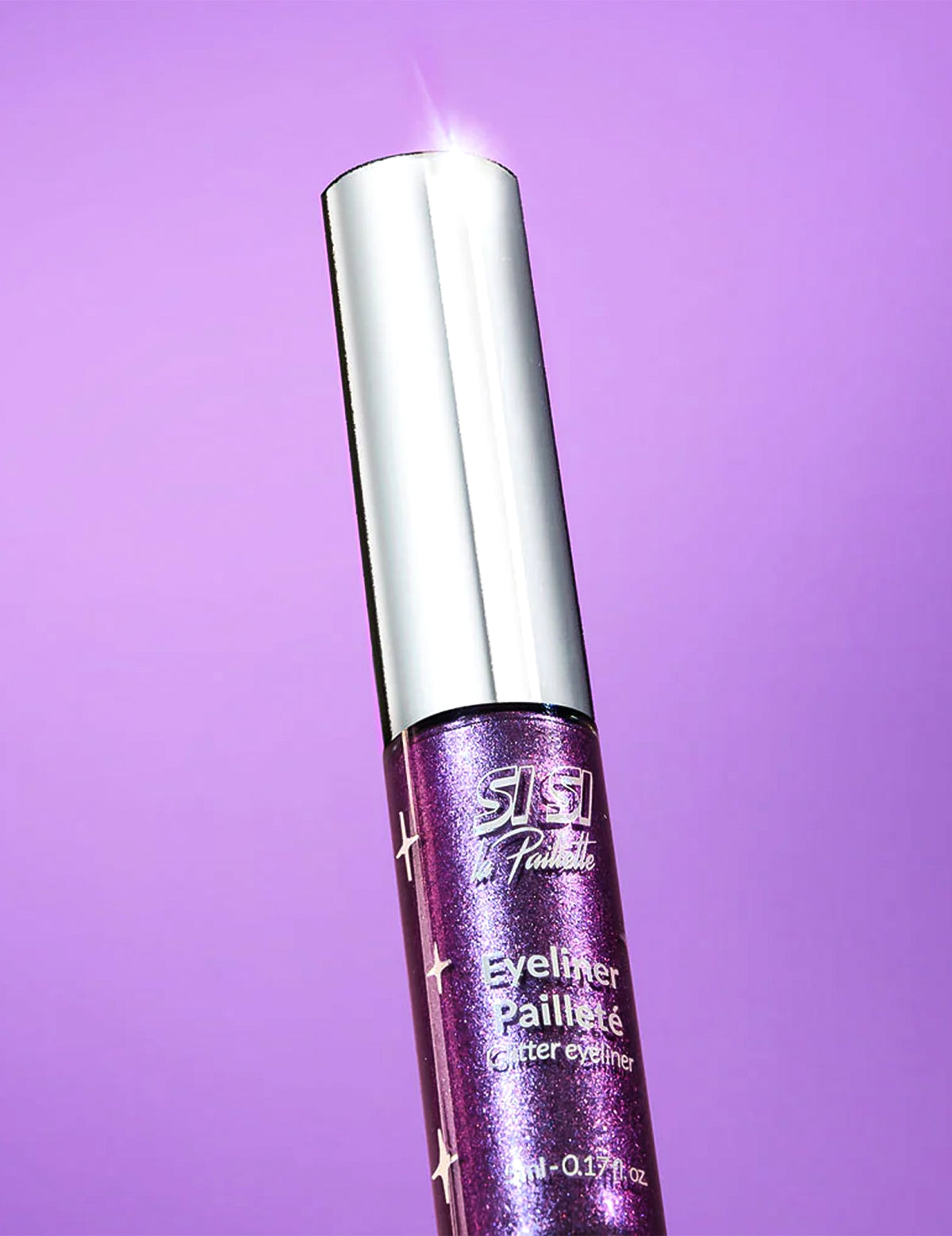 Si si la pailletteâ„¢ Eyeliner mit lila Glitzer