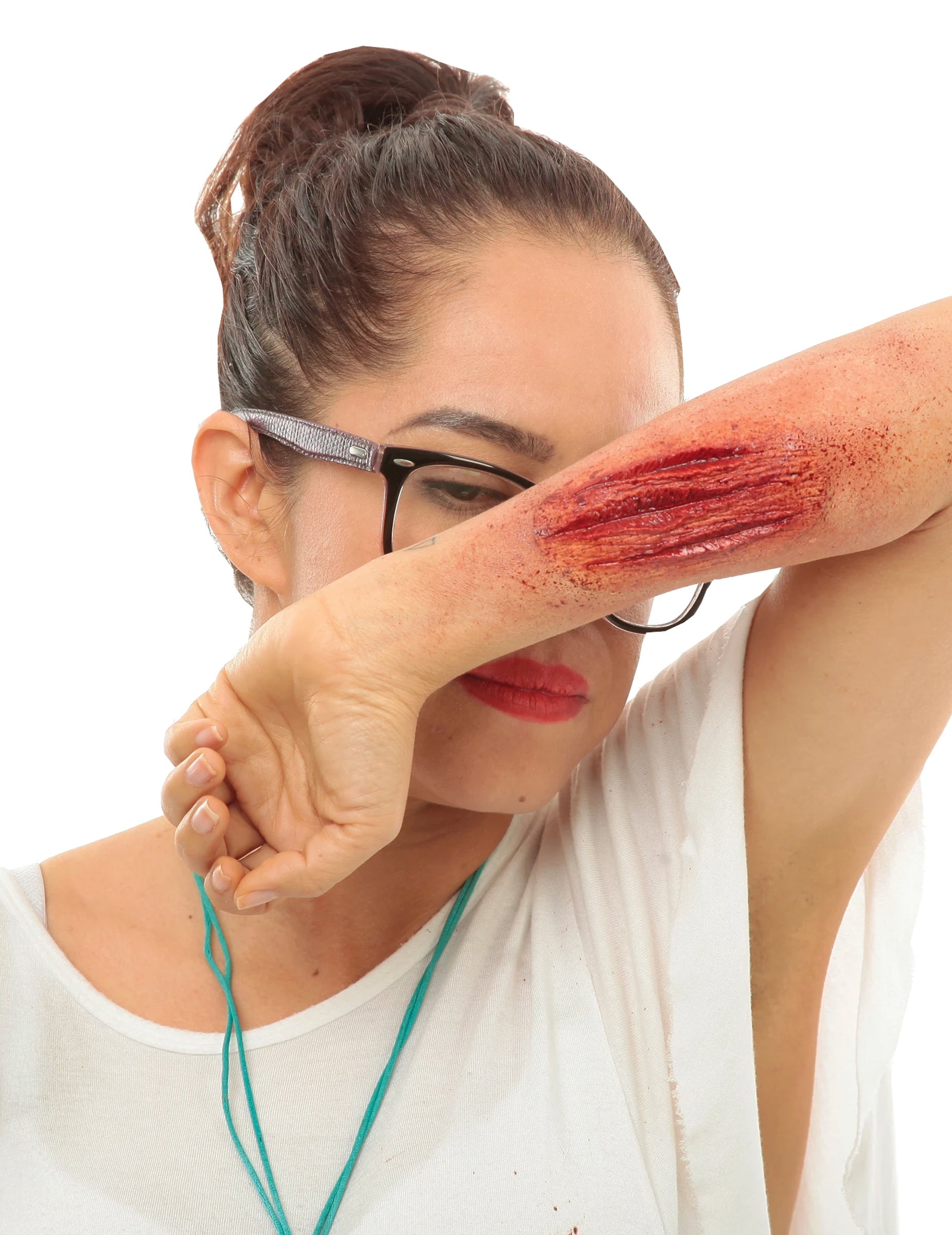 Fausse plaie griffures pour adulte rouge sanglante