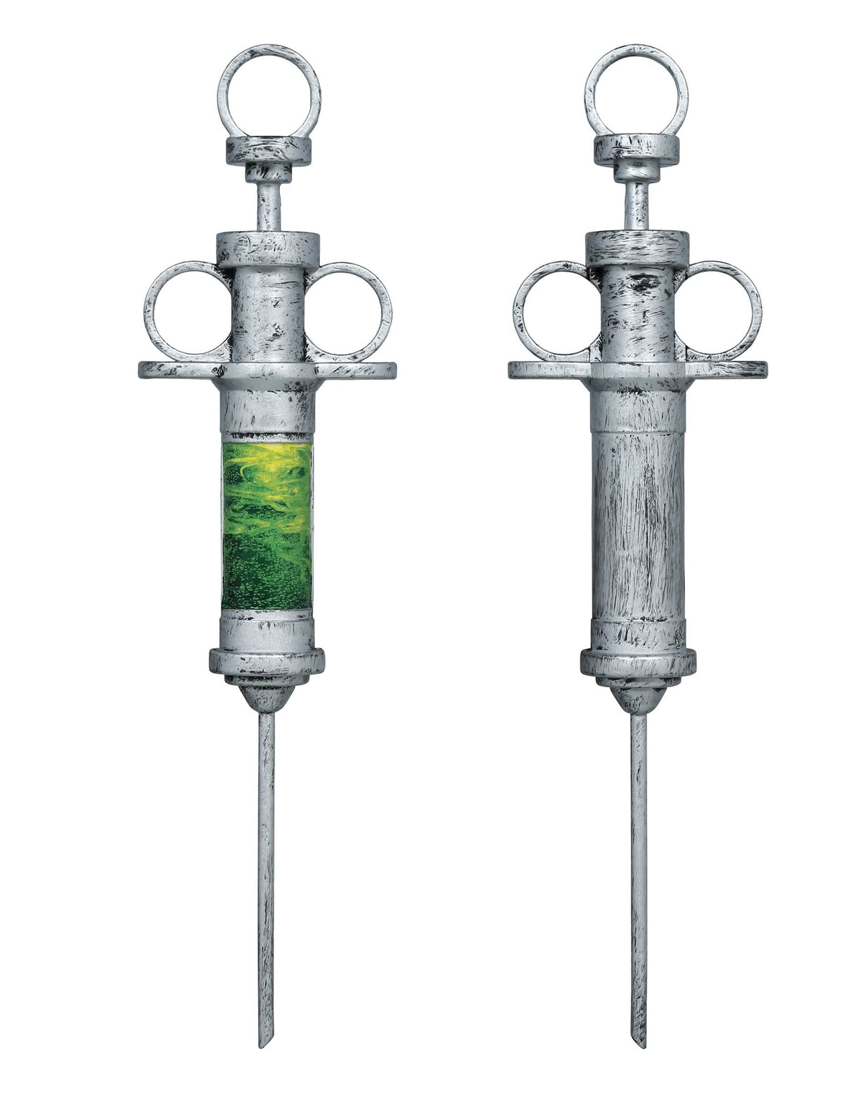 Gigantische Spritze mit grÃ¼ner FlÃ¼ssigkeit 30 cm