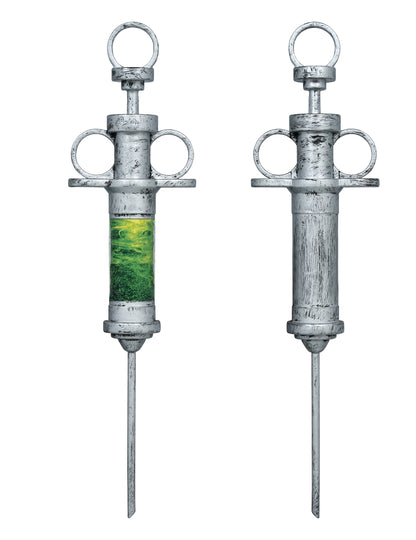 Gigantische Spritze mit grÃ¼ner FlÃ¼ssigkeit 30 cm