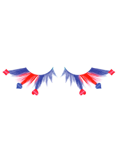 Künstliche Harlekin-Wimpern für Erwachsene