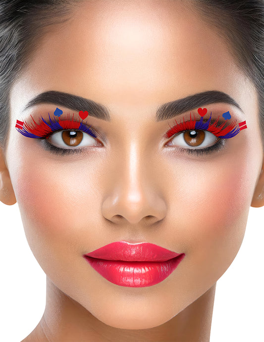 Künstliche Harlekin-Wimpern für Erwachsene