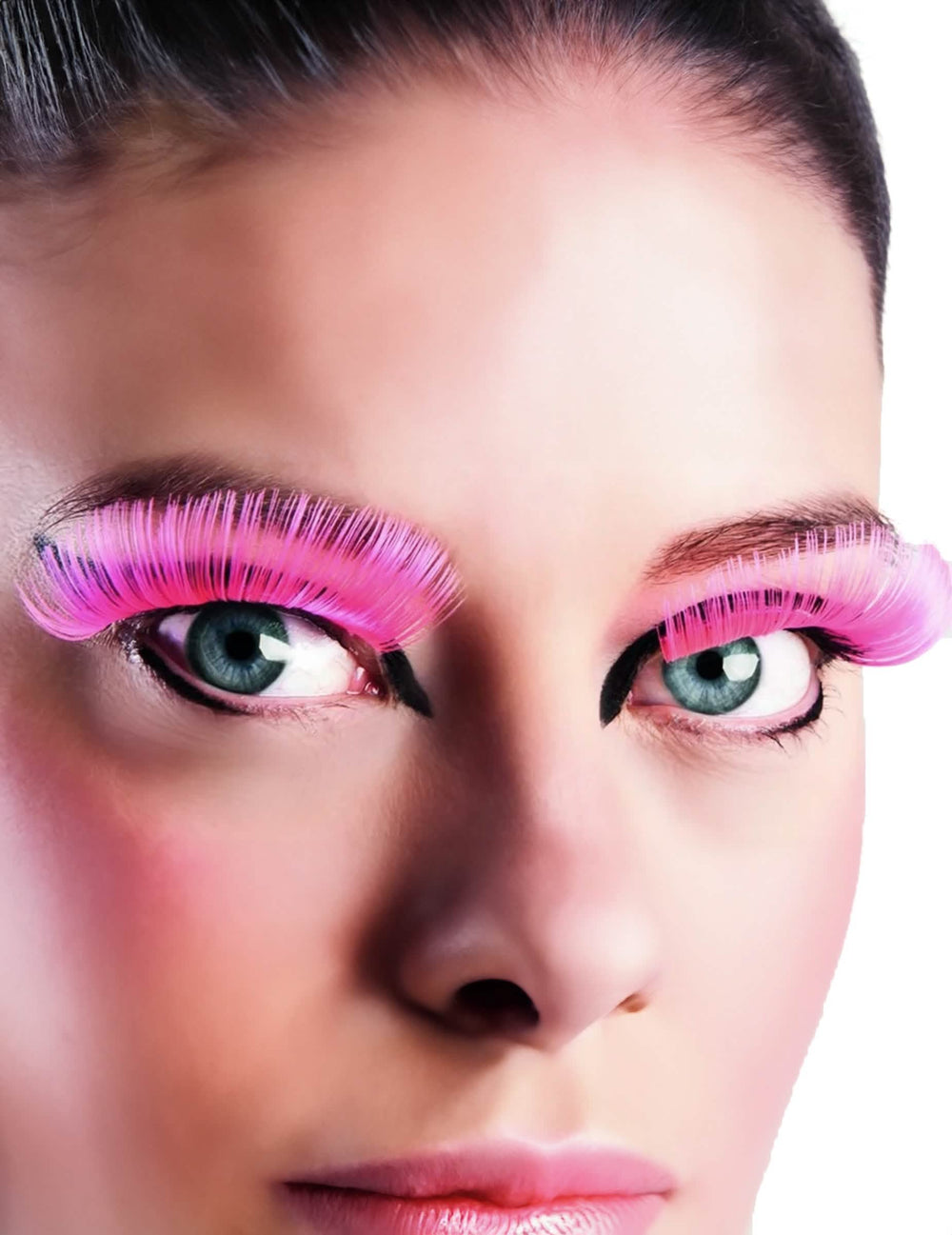Lange künstliche Wimpern für Erwachsene rosa