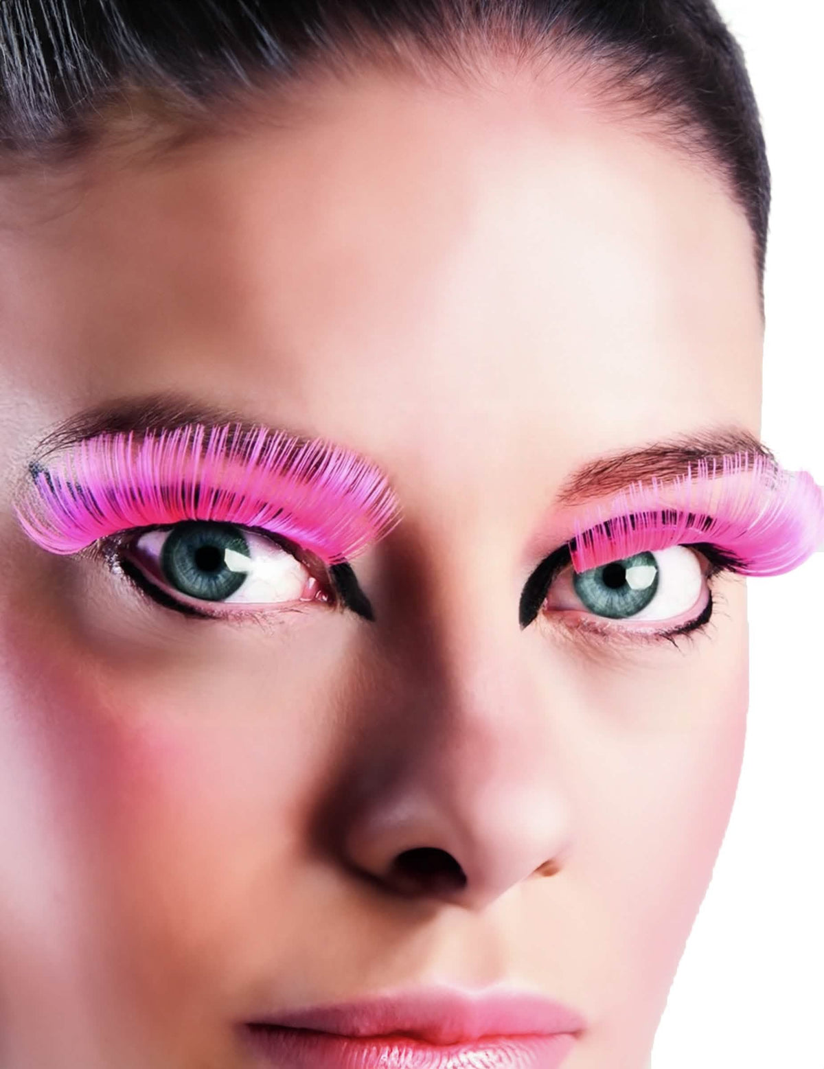 Lange künstliche Wimpern für Erwachsene rosa
