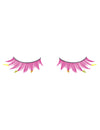 Künstliche Wimpern in Pink mit Blitzen für Erwachsene