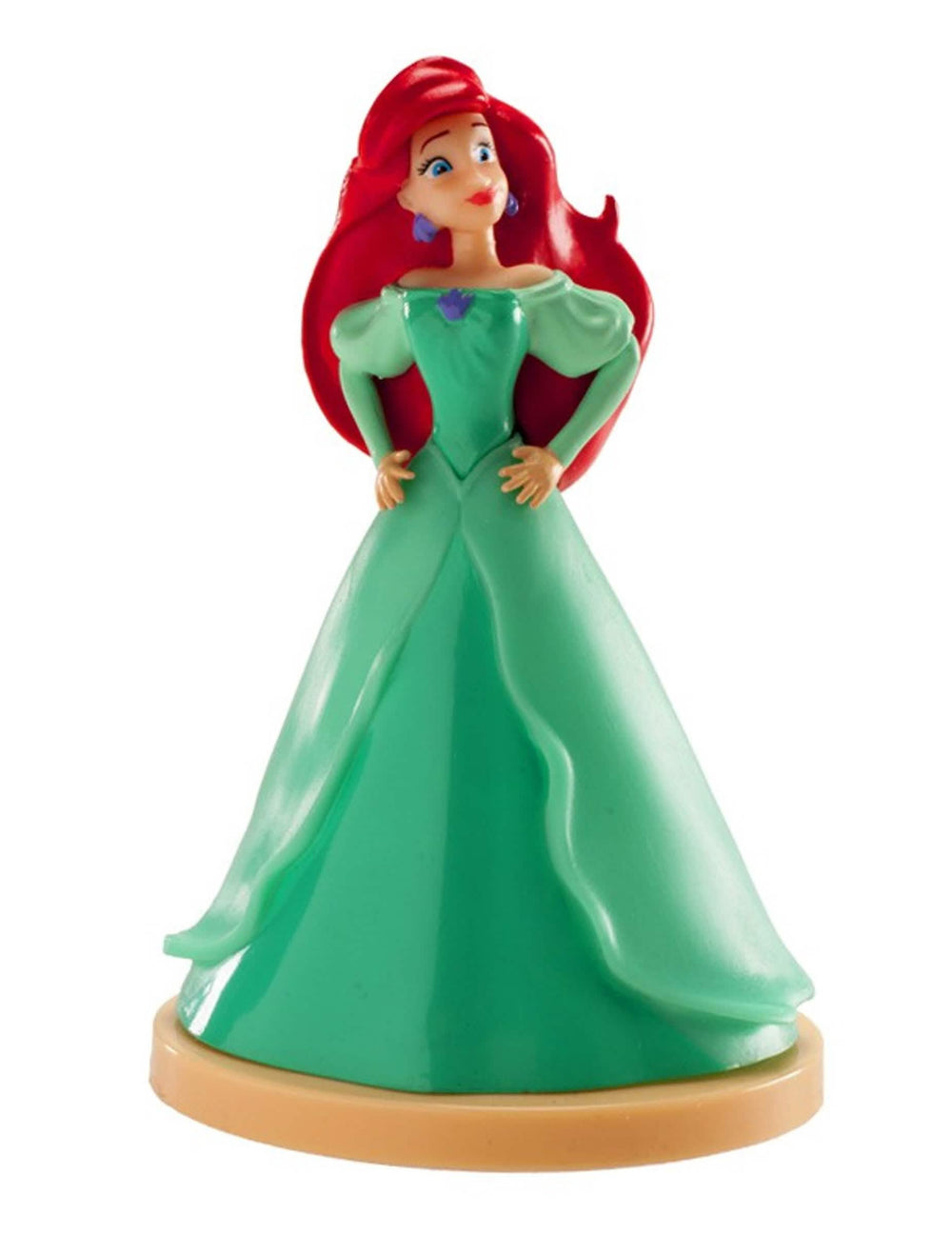Figurine en plastique Ariel La Petite Sirène pour enfant robe verte