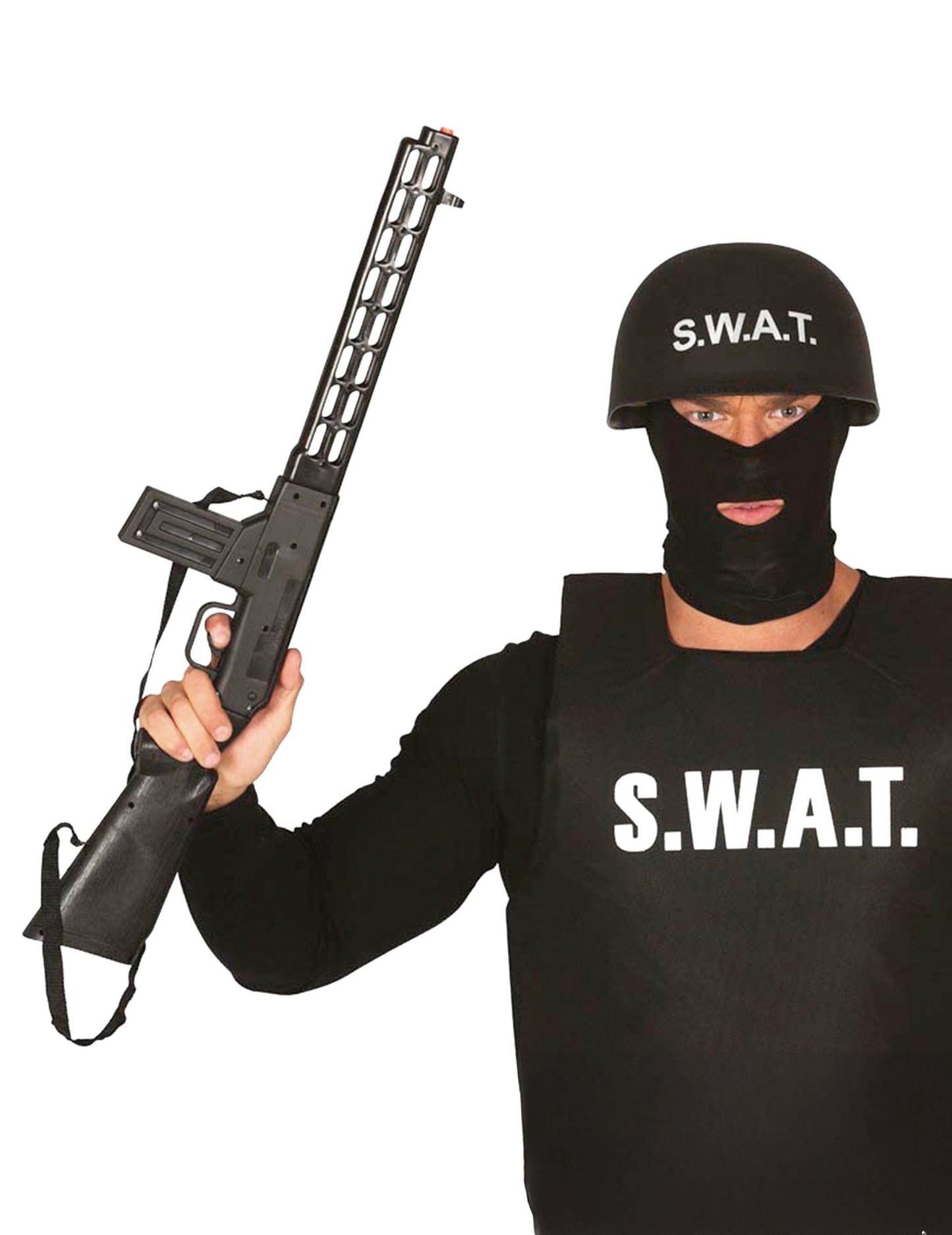 Fusil d'attaque SWAT pour adulte noir de 69 cm