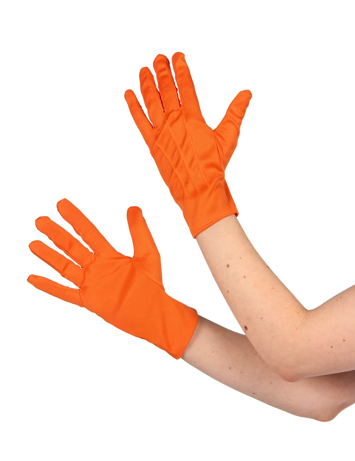 Kurze Handschuhe für Erwachsene orange