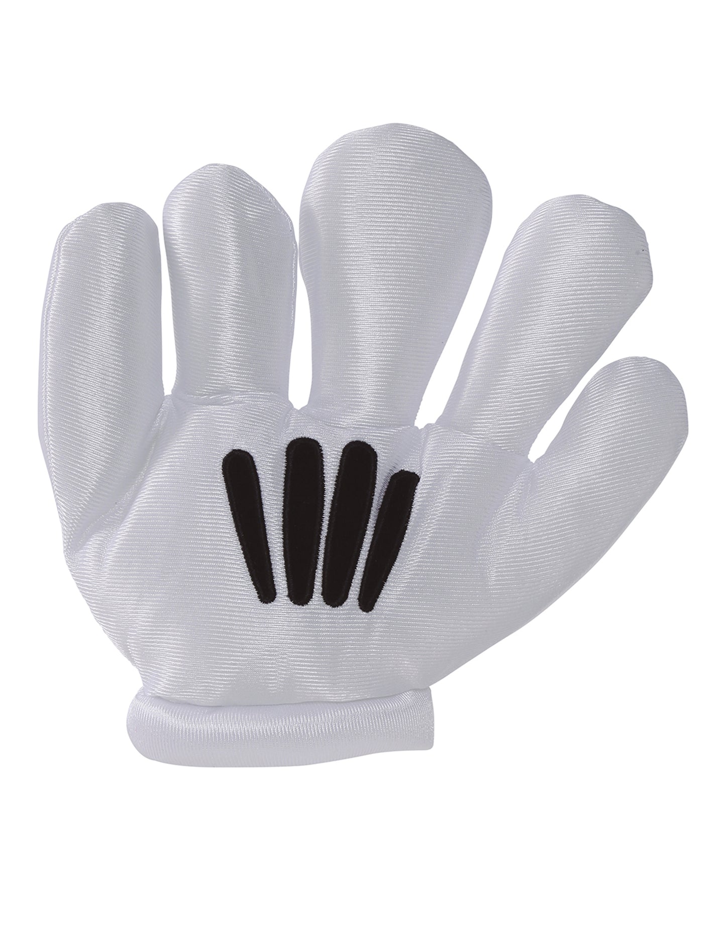 Vue de face d'un gant des gants mains géantes de souris pour adulte