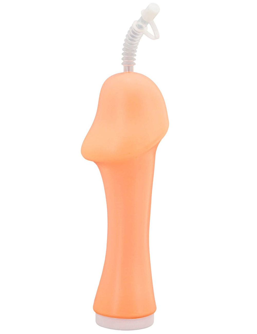 Gourde zizi pour adulte couleur chair avec paille flexible