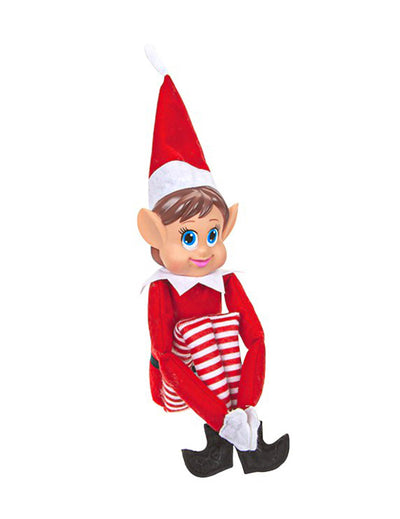 Lutin farceur für Mädchen Rot und Weiß mit gestreiften Beinen
