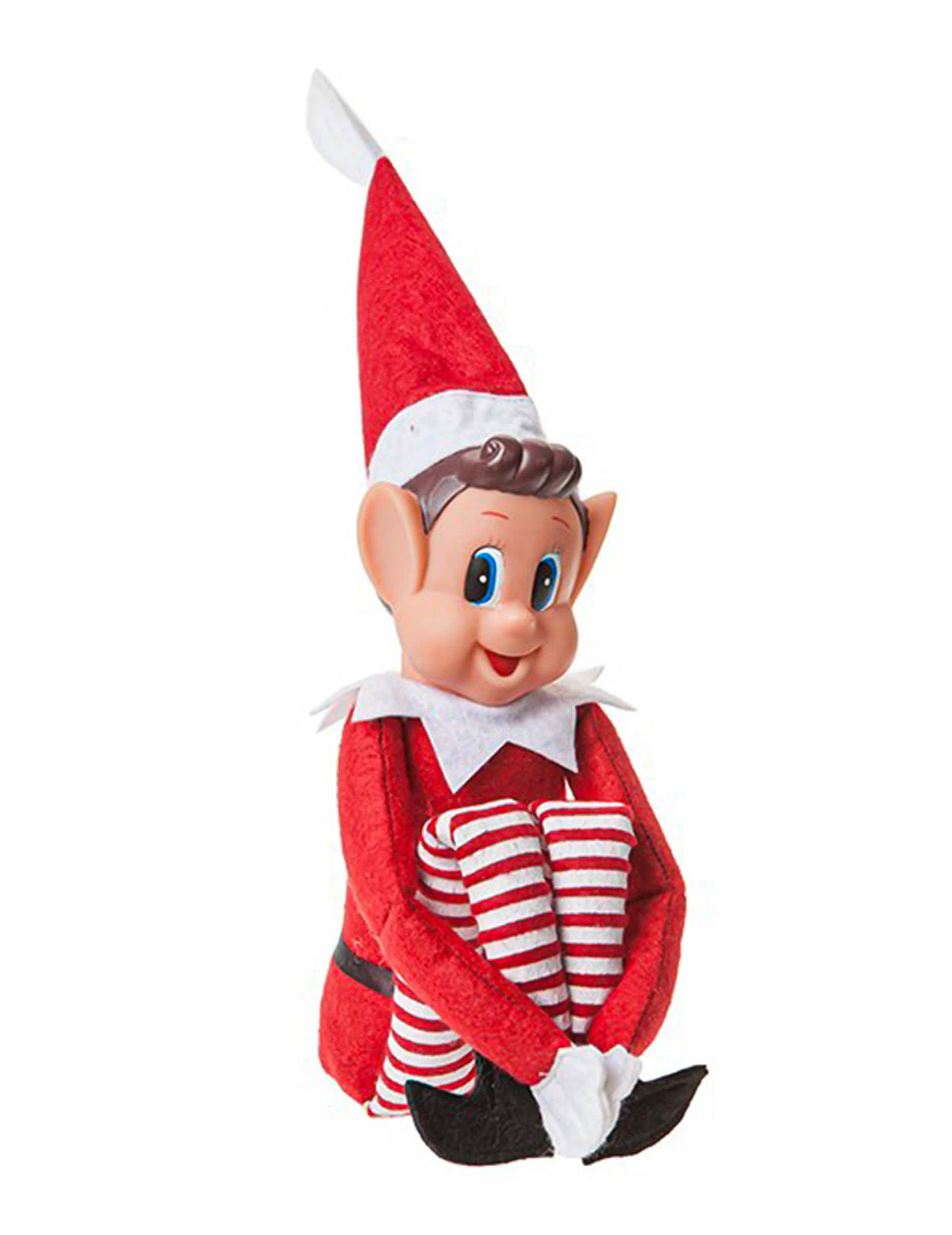 Lutin farceur garçon pour enfant rouge et blanc avec jambes à rayures