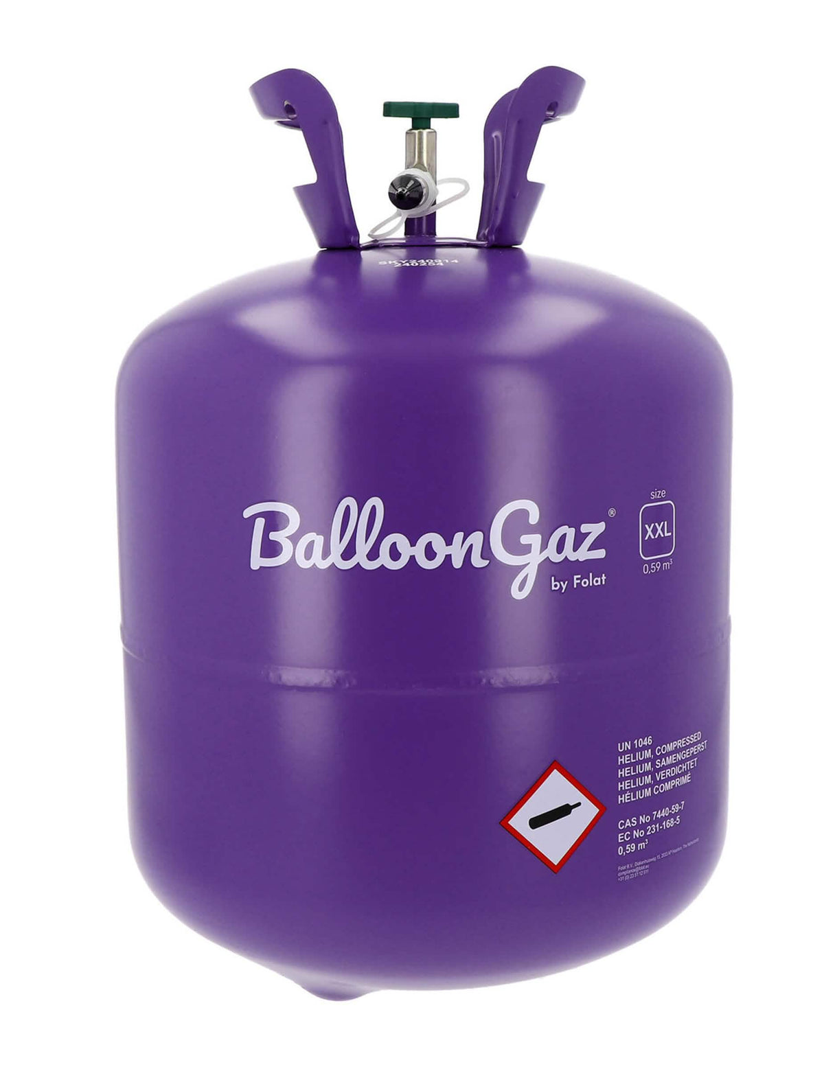 Große Heliumflasche für 85 Ballons