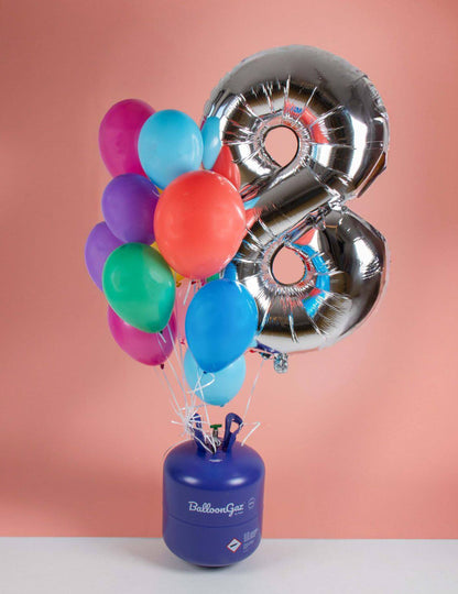 Große Heliumflasche für 85 Ballons
