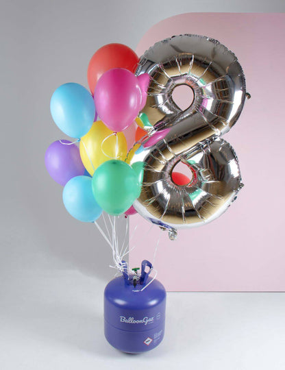 Große Heliumflasche für 85 Ballons