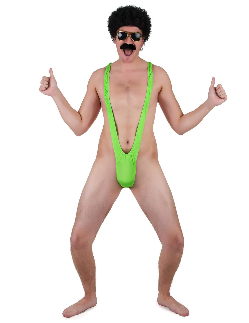 Mankini für Herren Neon Grün