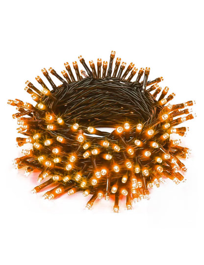 Halloween Lichterkette 100 LEDs orange 10 m