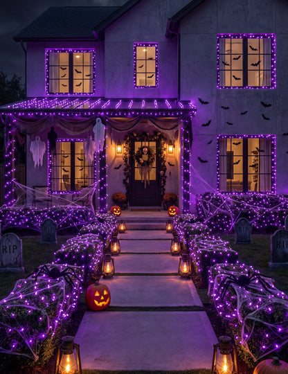 Lichterkette 100 LED violett 10m