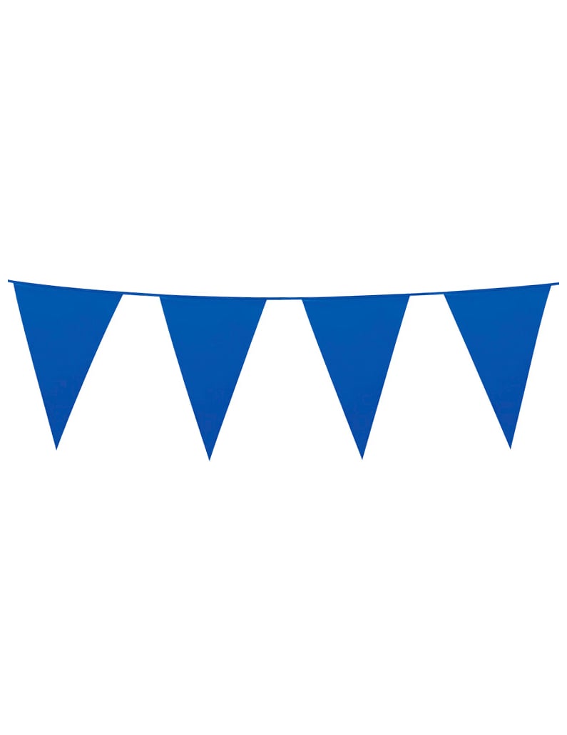 Guirlande à fanions pour fête bleue
