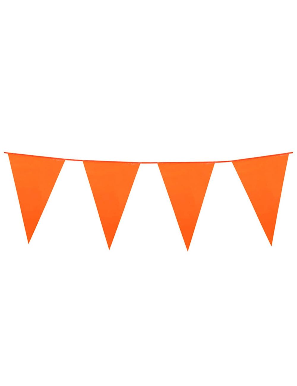 Guirlande à fanions orange pour décoration de 10 mètres