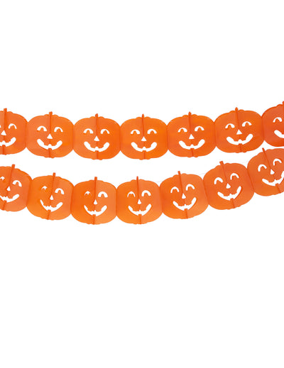 Guirlande citrouilles Halloween orange